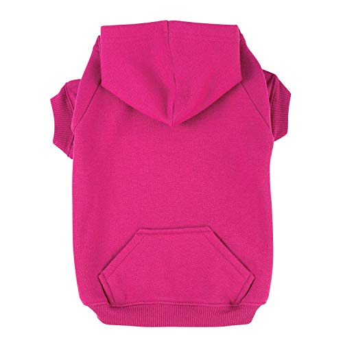 Basic Dog Hoodie XX-Large (XXL) Raspberry Sorbet von Casual Canine