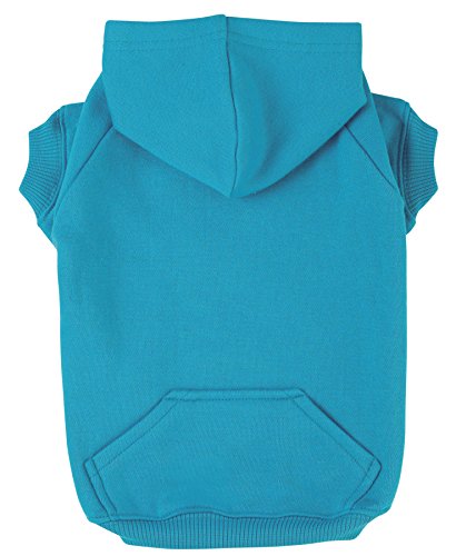 Zack & Zoey Basic-Kapuzenpullover für Hunde, 76,2 cm, Größe XXL, Bluebird von Zack & Zoey