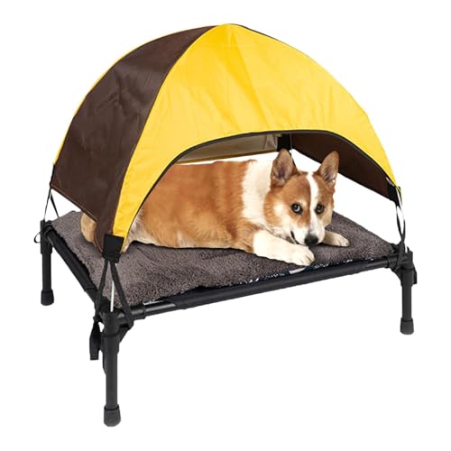 Zahoken Hundebett Bett, Faltbares Hundebett, Erhöhtes Haustierbett Mit Abnehmbarem Baldachin, Tragbares Haustierbett Aus Strapazierfähigem Oxford-Gewebe Für Camping Oder Zahoken Hundebett Bett, Faltbares Hundebett, Erhöhtes Haustierbett Mit Abnehmbarem Baldachin, Tragbares Haustierbett Aus Strapazierfähigem Oxford-Gewebe Für Camping Oder von Zahoken