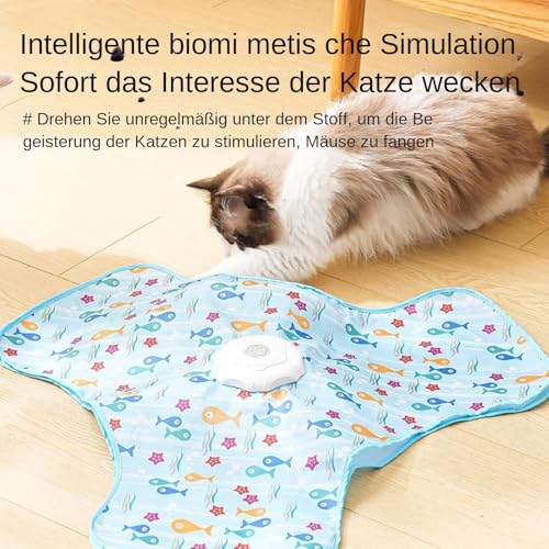 Zahoken Interaktives Katzenspielzeug | Elektronisches Interaktives Bewegungsspielzeug | Verstecktes Aufladbares Haustierzubehör - Bewegungsförderndes Spiel Für Unterhaltung Drinnen von Zahoken