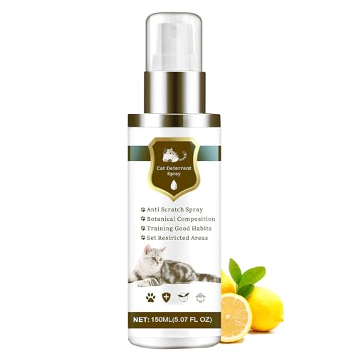 Zahoken Katzensprüh-Kontrolle zum Kratzen – 150 ml, kratzfest, Katzentrainingsspray, zum Schutz von Sofas, Teppichen, Haus, Garten, Rasen, Terrasse, Hinterhof, Balkon, Weg, Hof, Pool, Terrasse von Zahoken