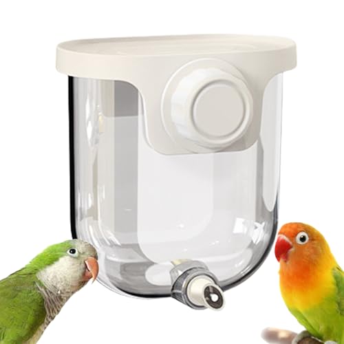 Zahoken Vogel Wasserspender für Käfig | Sittich Tränke - Montiertes Vogeltränke-Käfig 330ml Pin-Touch-Design für Finken, Kanarienvögeln und Wellensittichen Zahoken Vogel Wasserspender für Käfig | Sittich Tränke - Montiertes Vogeltränke-Käfig 330ml Pin-Touch-Design für Finken, Kanarienvögeln und Wellensittichen von Zahoken