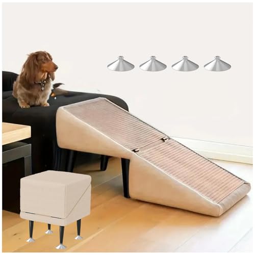 Hundehocker, 2-in-1 Faltbare Tragbarer Hunde Treppen Bett, Hundehocker für Sofa Betten,beige Hundehocker, 2-in-1 Faltbare Tragbarer Hunde Treppen Bett, Hundehocker für Sofa Betten,beige von ZaiZaiSMao