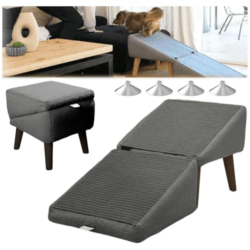 Hundehocker, Tragbarer, Rutschfestem Dog Stairs, Rampe Hund für Katzen Und Welpen,Gray Hundehocker, Tragbarer, Rutschfestem Dog Stairs, Rampe Hund für Katzen Und Welpen,Gray von ZaiZaiSMao