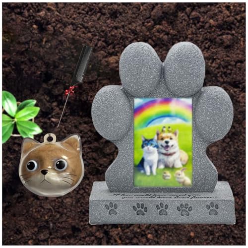 ZaiZaiSMao Gedenkstein Hund und Hundehaar-Sammler, Erinnerung Katze mit Tierhaarsammler und Fotodisplay Grabstein Für Katzen Gedenkgeschenk für Tierliebhaber ZaiZaiSMao Gedenkstein Hund und Hundehaar-Sammler, Erinnerung Katze mit Tierhaarsammler und Fotodisplay Grabstein Für Katzen Gedenkgeschenk für Tierliebhaber von ZaiZaiSMao