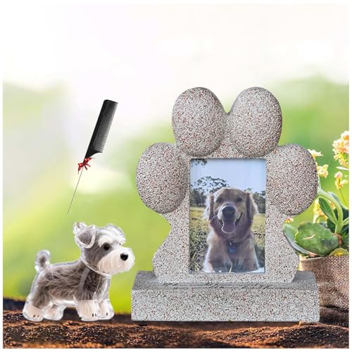 ZaiZaiSMao Gedenkstein Hund und Tierhaar Erinnerung, Andenken an Verstorbene Katze mit Tierhaarsammler und Fotodisplay Erinnerung Hund Gedenkgeschenk für Tierliebhaber ZaiZaiSMao Gedenkstein Hund und Tierhaar Erinnerung, Andenken an Verstorbene Katze mit Tierhaarsammler und Fotodisplay Erinnerung Hund Gedenkgeschenk für Tierliebhaber von ZaiZaiSMao