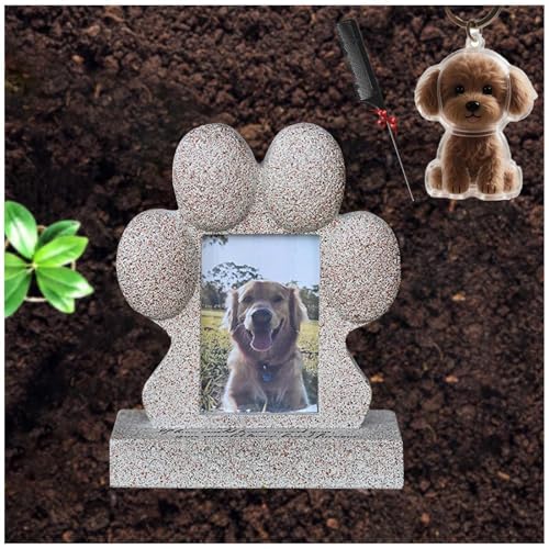 ZaiZaiSMao Gedenktafel Hund mit Hundehaar-Sammler, Erinnerung Hund mit Fotorahmen-Einschub und Tierhaarsammler Andenken Katze Gedenkgeschenk für Tierliebhaber ZaiZaiSMao Gedenktafel Hund mit Hundehaar-Sammler, Erinnerung Hund mit Fotorahmen-Einschub und Tierhaarsammler Andenken Katze Gedenkgeschenk für Tierliebhaber von ZaiZaiSMao