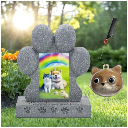 ZaiZaiSMao Gedenktafel Hund und Hundehaar-Anhänger, Andenken Katze mit Fotorahmen-Einschub und Tierhaarsammler Andenken Katze Erinnerung an verstorbene Haustiere ZaiZaiSMao Gedenktafel Hund und Hundehaar-Anhänger, Andenken Katze mit Fotorahmen-Einschub und Tierhaarsammler Andenken Katze Erinnerung an verstorbene Haustiere von ZaiZaiSMao