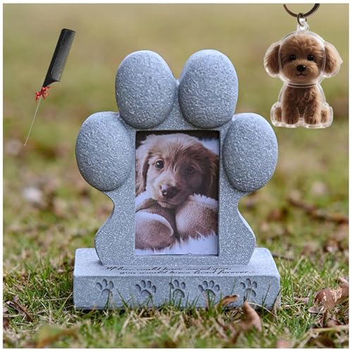 ZaiZaiSMao Gedenktafel Hund und Hundehaar-Anhänger, Gedenktafel Hund mit Tierhaarsammler und Fotodisplay Grabschmuck Katze Gedenkgeschenk für Tierliebhaber ZaiZaiSMao Gedenktafel Hund und Hundehaar-Anhänger, Gedenktafel Hund mit Tierhaarsammler und Fotodisplay Grabschmuck Katze Gedenkgeschenk für Tierliebhaber von ZaiZaiSMao
