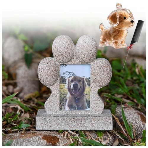 ZaiZaiSMao Gedenktafel Hund und Schlüsselanhänger, Grabschmuck Hund mit Fotorahmen-Einschub und Tierhaarsammler Andenken Katze Erinnerung an verstorbene Haustiere ZaiZaiSMao Gedenktafel Hund und Schlüsselanhänger, Grabschmuck Hund mit Fotorahmen-Einschub und Tierhaarsammler Andenken Katze Erinnerung an verstorbene Haustiere von ZaiZaiSMao