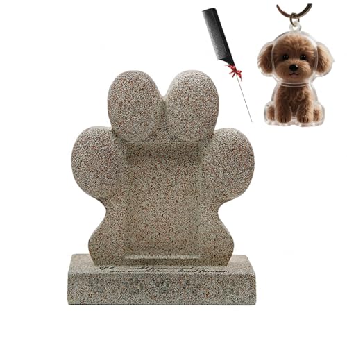 ZaiZaiSMao Grabstein Hund und Tierhaar Anhänger, Gedenkstein Hund mit Tierhaarsammler und Fotodisplay Erinnerung Hund Gedenkgeschenk für Tierliebhaber ZaiZaiSMao Grabstein Hund und Tierhaar Anhänger, Gedenkstein Hund mit Tierhaarsammler und Fotodisplay Erinnerung Hund Gedenkgeschenk für Tierliebhaber von ZaiZaiSMao
