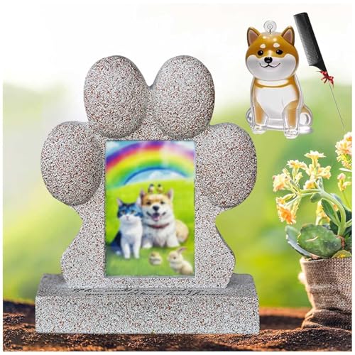 ZaiZaiSMao Grabstein Katze mit Schlüsselanhänger, Gedenktafel Katze mit Fotorahmen-Einschub und Tierhaarsammler Andenken Katze für Katze Trauer Geschenk ZaiZaiSMao Grabstein Katze mit Schlüsselanhänger, Gedenktafel Katze mit Fotorahmen-Einschub und Tierhaarsammler Andenken Katze für Katze Trauer Geschenk von ZaiZaiSMao
