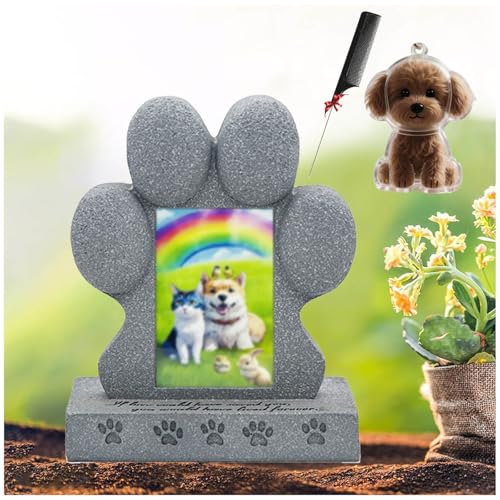 ZaiZaiSMao Grabstein Katze und Tierhaar Erinnerung, Hunde Grabstein mit Tierhaarsammler und Fotodisplay Gedenktafel Hund Gedenkgeschenk für Tierliebhaber ZaiZaiSMao Grabstein Katze und Tierhaar Erinnerung, Hunde Grabstein mit Tierhaarsammler und Fotodisplay Gedenktafel Hund Gedenkgeschenk für Tierliebhaber von ZaiZaiSMao