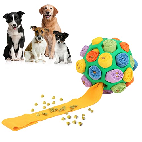 Zaleonline Schnüffelball für Hunde, Haustier Schnüffelspielzeug Interaktive Hundespielzeug Snuffle Ball Toy, Verbessern Intelligenzs Stressabbau Spielzeug Hunde Futterball für das Geruchstraining von Zaleonline