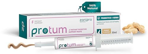 Zanipro Präbiotika Hund & Probiotika Hund, Hunde Paste Tube für Darmkur, Durchfall, Magenschutz, Fester & Weicher Stuhl, Verdauung, Probiotika, Darmflora Aufbau, Erdnussgeschmack 30ml von Zanipro