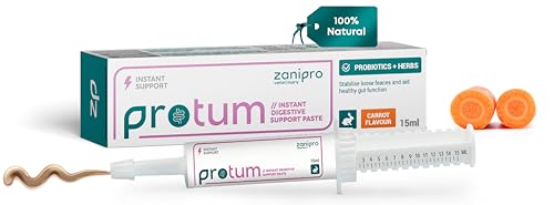 Zanipro Protum Probiotische Paste für Kaninchen – 15 ml, Karottengeschmack – Fördert die Darmgesundheit & Verdauung – Präzise Dosierung, ideal bei sensiblen Mägen & auf Reisen von Zanipro