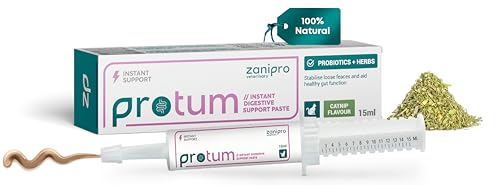 Zanipro Protum Probiotische Paste für Katzen – 15 ml Präbiotische Formel für die Verdauung – Natürliche Hilfe bei Durchfall, Verstopfung & Darmbalance – Mit Katzenminze-Geschmack Zanipro Protum Probiotische Paste für Katzen – 15 ml Präbiotische Formel für die Verdauung – Natürliche Hilfe bei Durchfall, Verstopfung & Darmbalance – Mit Katzenminze-Geschmack von Zanipro