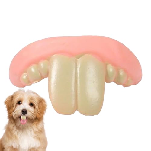 Falsche Zähne für Hunde - Lustiges Hundespielzeug, Zahnprothesen, Halloween-Kostüm, Kreativ, Humorvoll, Langlebig, Reißfest von Zankie