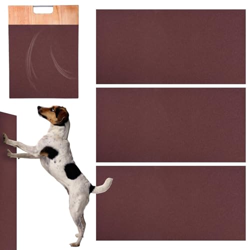 Haustier -Schleifpapier -Hundekratzpolster für Nägel, 3 Kleber Hundekratzer Ersatz -Schleifpapier, 20 x 10 in Hunden Nagelfeile Sandpapier beruhigende Nagelpflege, Haus Haustiere Freunde Klauen von Zankie