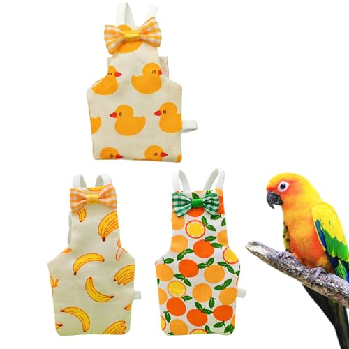Vogelwindeln - Windel Vogelkleidung - DREI Stück Atmungsaktive Baumwolle Mit Gurt Waschbare Kleidung Für Haustiere Für Wellensittich Sittich Kanarienvogel Ara Halloween Vogelwindeln - Windel Vogelkleidung - DREI Stück Atmungsaktive Baumwolle Mit Gurt Waschbare Kleidung Für Haustiere Für Wellensittich Sittich Kanarienvogel Ara Halloween von Zankie