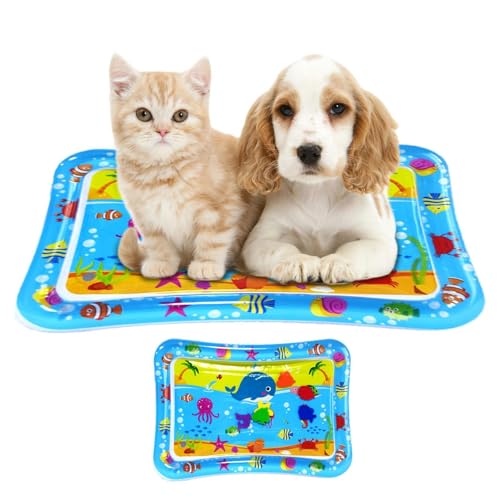 Zankie Wasser-Sensor-Spielmatte für Katzen – Interaktive Wasser-Sensor-Matte für Katzen | Aufblasbare Wasserspielmatte für Katzen | Haustier-Wasser-Sensormatte für Hunde, Katzen, 50 x 70 cm Zankie Wasser-Sensor-Spielmatte für Katzen – Interaktive Wasser-Sensor-Matte für Katzen | Aufblasbare Wasserspielmatte für Katzen | Haustier-Wasser-Sensormatte für Hunde, Katzen, 50 x 70 cm von Zankie