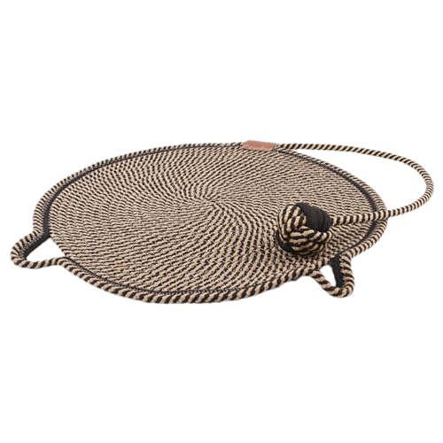 Zasdvn Horizontaler Katzenkratzer, Katzenkratzpad | Runder horizontaler Kratzteppich für Katzen mit hängenden Ohren,Trainingsspielzeug- und Möbelschutz, Katzenzubehör für Wände, Couch, Teppiche, Sofas Zasdvn Horizontaler Katzenkratzer, Katzenkratzpad | Runder horizontaler Kratzteppich für Katzen mit hängenden Ohren,Trainingsspielzeug- und Möbelschutz, Katzenzubehör für Wände, Couch, Teppiche, Sofas von Zasdvn