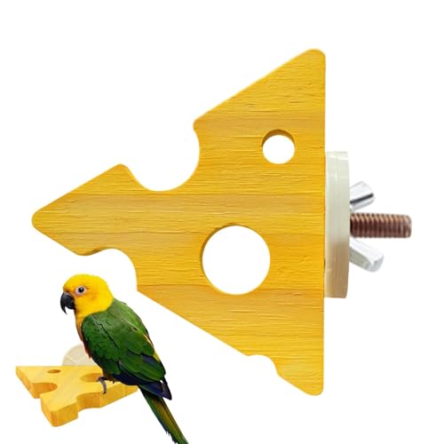 Zasdvn Vogelbarsch,Papageienbarsch - Käseförmige Holzständer für Käfig - Sittich-Sitzstangen für Käfig, Pfotenschleifende, kauende Vogelsitzstange für Wellensittiche, Kanarienvögel, Sittiche Zasdvn Vogelbarsch,Papageienbarsch - Käseförmige Holzständer für Käfig - Sittich-Sitzstangen für Käfig, Pfotenschleifende, kauende Vogelsitzstange für Wellensittiche, Kanarienvögel, Sittiche von Zasdvn