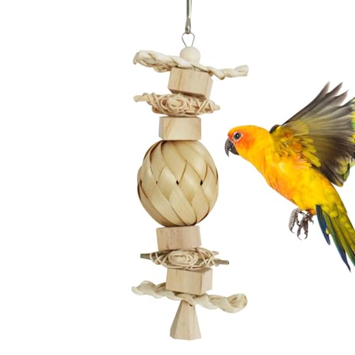 Zasdvn Vogelkäfigspielzeug, Papageienkauspielzeug - Bissfestige Käfigholzblöcke,Lustige Haustiervorräte, mehrschichtige Vogelunterhaltungsblöcke für Sittiche, Hamster Zasdvn Vogelkäfigspielzeug, Papageienkauspielzeug - Bissfestige Käfigholzblöcke,Lustige Haustiervorräte, mehrschichtige Vogelunterhaltungsblöcke für Sittiche, Hamster von Zasdvn