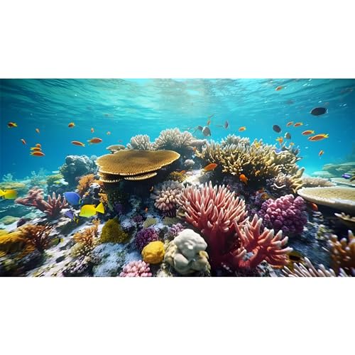 ZatiasMiller Bezaubernde Unterwasserwelt Aquarium-Hintergrund, lebendiges Korallenriff, tropische Fische unter Wasser, Meerespflanzen, Terrarium, Hintergrund, tropische Aquarien, Poster, Dekoration, ZatiasMiller Bezaubernde Unterwasserwelt Aquarium-Hintergrund, lebendiges Korallenriff, tropische Fische unter Wasser, Meerespflanzen, Terrarium, Hintergrund, tropische Aquarien, Poster, Dekoration, von ZatiasMiller