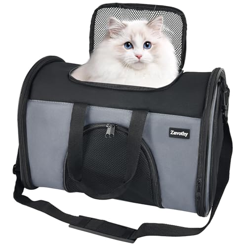 Zavothy Haustiertragetasche für große und mittelgroße Katzen, weiche Hundetrage für kleine Hunde und Welpen-Hundetragetaschen, Katzentragetaschen, Haustier-Privatschutz, Reisetrage Zavothy Haustiertragetasche für große und mittelgroße Katzen, weiche Hundetrage für kleine Hunde und Welpen-Hundetragetaschen, Katzentragetaschen, Haustier-Privatschutz, Reisetrage von Zavothy