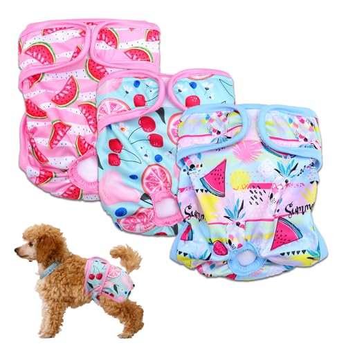 Zcbzbn Hundewindeln, 3 StüCk Hund Menstruation Hot Pants, Auslaufsichere Windeln FüR Hunde, Hochabsorbierende Und Verstellbare Pferdewindeln, Wiederverwendbare Pferdewindungen Zcbzbn Hundewindeln, 3 StüCk Hund Menstruation Hot Pants, Auslaufsichere Windeln FüR Hunde, Hochabsorbierende Und Verstellbare Pferdewindeln, Wiederverwendbare Pferdewindungen von Zcbzbn