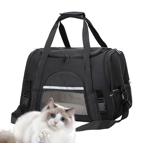 Haustier-Reisetasche, Faltbare Leichte Hundetragetasche, Tragbare Katzentragetasche für Kleine Hunde Katzen, Atmungsaktive Haustiertragetasche für Reisen Wandern Spazierengehen Outdoor Zceplem von Zceplem