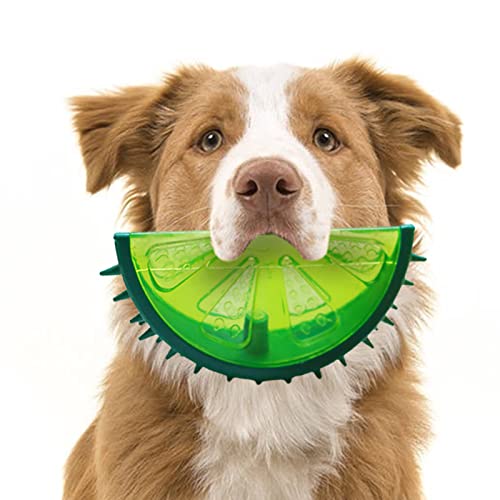 Zceplem Einfrieren Hundespielzeug - Gefrierbarer Kühlbeißring für Haustiere - Beißring-kühlendes Hundespielzeug, langlebiges Sommer-Hundeeisspielzeug, gefrorenes Fruchtform-Spielzeug für kleine von Zceplem