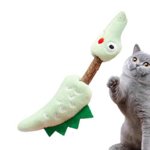 Zceplem Kauspielzeug für Katzen, Tierform, abnehmbares Kauspielzeug – bissfestes Haustierspielzeug zum Entspannen, niedliches Anreicherungsspielzeug zum Reinigen der Zähne, Spielen von Zceplem