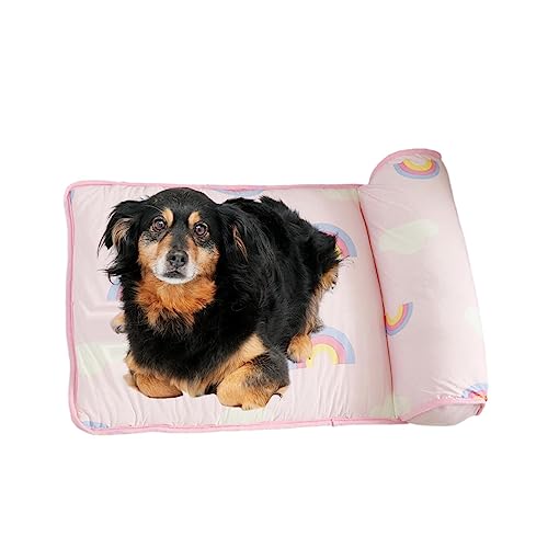 Zceplem Kühlbett-Matten für Hunde, weiche Kühlmatte für heißes Wetter, kühlende Matten für Haustiere, kleine und mittelgroße Hunde von Zceplem