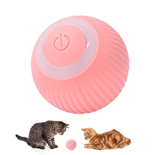 Zceplem USB-Katzenballspielzeug - Intelligentes automatisches rollendes Kätzchenspielzeug - USB wiederaufladbares Haustierspielzeug, Unterhaltungsübungsgeschenk für Katzen, Kätzchen, elektrisches von Zceplem