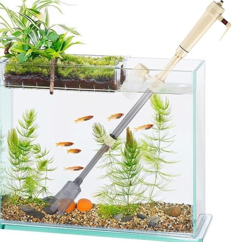 Zebbyee Aquarium Mulmsauger Elektrisch, Kies Reiniger Siphon Staubsauger, Automatische Aquarium Sauger, Fischbecken Wasserwechsel Pumpe für Aquarium Reinigung, Filtern Zebbyee Aquarium Mulmsauger Elektrisch, Kies Reiniger Siphon Staubsauger, Automatische Aquarium Sauger, Fischbecken Wasserwechsel Pumpe für Aquarium Reinigung, Filtern von Zebbyee