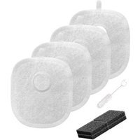 Zedar Filter Katzenbrunnen 4er Pack für WF600 Trinkbrunnen für Katze, Ersatzfilter für Katzentrinkbrunnen von Zedar