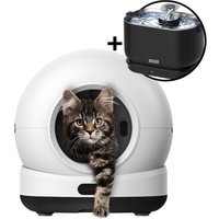 Zedar Selbstreinigende Katzentoilette und 2.5L Trinkbrunnen für Katze Kabellos - K1200 PRO & WF600 von Zedar