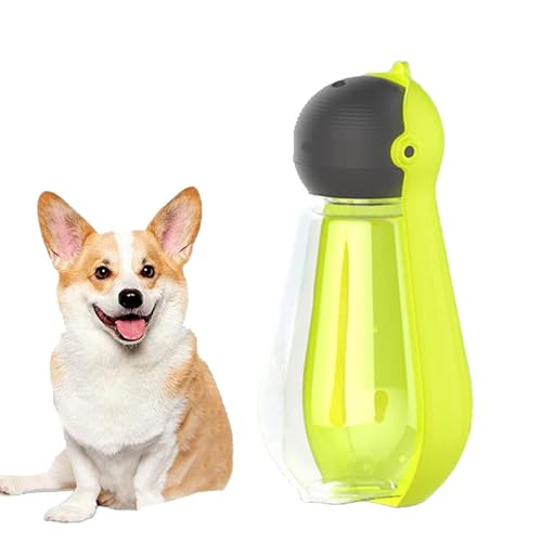 Wasserflaschenspender für Hunde, für den Außenbereich, tragbar, für Welpen, Wandern, faltbar, auslaufsicher, ABS, 368 ml von Zeerkeer