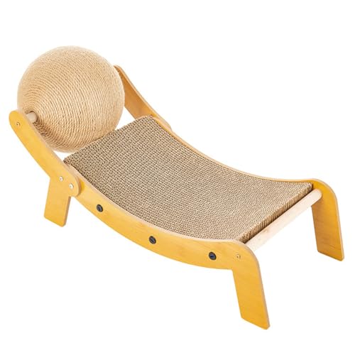 Zeetan Katzenkratzbaum Pappbett, Katzenkratzer-Schlafsofa, Katzenkratzbaum-Loungebett Für Wohnungskatzen von Zeetan