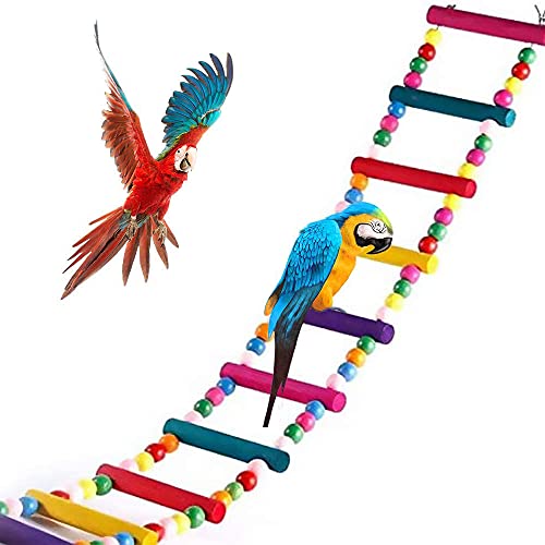 Spielzeug Leiter Holz Papagei Vogel Leiter Kletterholz Vögel Brücke Hängebrücke Papagei Bunte Leiter Papageienbrücke mit bunten Holzperlen für Papageien Spielzeug Leiter Holz Papagei Vogel Leiter Kletterholz Vögel Brücke Hängebrücke Papagei Bunte Leiter Papageienbrücke mit bunten Holzperlen für Papageien von Zefeng