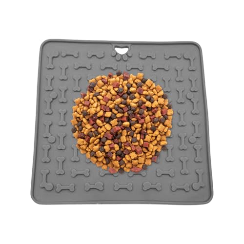 Zegaqae Leckmatten Für Hunde - Futterspielzeug Silicone Leckmatte,18,8x18,8cm Langeweile Reduzierer Futtermatte Förderung Haustier Training Welpen Leckerli Katzenernährung Zegaqae Leckmatten Für Hunde - Futterspielzeug Silicone Leckmatte,18,8x18,8cm Langeweile Reduzierer Futtermatte Förderung Haustier Training Welpen Leckerli Katzenernährung von Zegaqae
