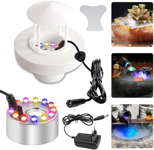 Kakadi Spritzschutz Ultraschall Nebler,Mist Maker Wassernebler Fogger,Decoration für Garten (E) von ZeiLaBang Kakadi