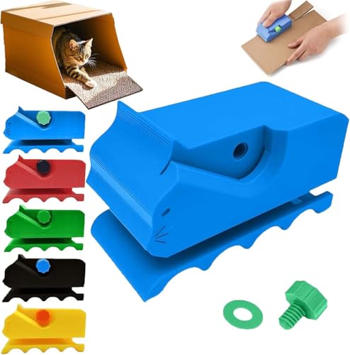 Kartonschneider für Katzenkratzbretter,3D Gedruckter Kartonschneider﻿,Katzenkratzer Schneidemaschine Papier,Werkzeugschneider aus Karton,Kartonstreifen Strip Cutter Für Handgefertigte Katzenbetten von ZeiLaBang Kakadi