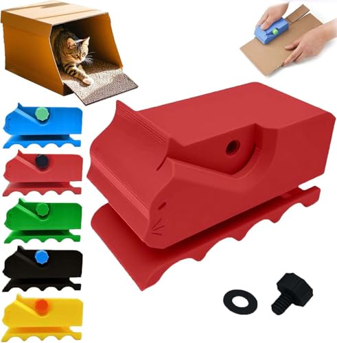 Kartonschneider für Katzenkratzbretter,3D Gedruckter Kartonschneider﻿,Katzenkratzer Schneidemaschine Papier,Werkzeugschneider aus Karton,Kartonstreifen Strip Cutter Für Handgefertigte Katzenbetten von ZeiLaBang Kakadi