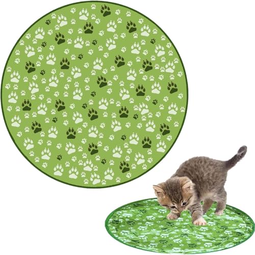 Interaktives Katzenspielzeug Matte,Katzen Spielteppich,Katzen Spielmatte,Katzenspielzeug Katzenmatte,Jagd Katze Matte Spielzeug,Interaktive Trainingsmatte für Stimuliert Den Jagdinstinkt von ZeiLaBang Kakadi
