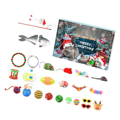 Zeiwohndc Katzen Spielzeug Teaser Zauberstab Spielzeug Mit Cartoon Fisch Angelrute Adventskalender Für Katzen Katzen Spielzeug Geschenk Für Indoor Katzen Zeiwohndc Katzen Spielzeug Teaser Zauberstab Spielzeug Mit Cartoon Fisch Angelrute Adventskalender Für Katzen Katzen Spielzeug Geschenk Für Indoor Katzen von Zeiwohndc