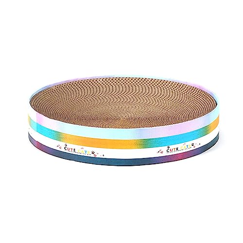 Cat Scratching Cardboard Pad Bed Round Scratch Pad Cat Scratcher Rest Bed Scratch Pad Cat Scratcher Mat Cat Scratcher von Zeizafa