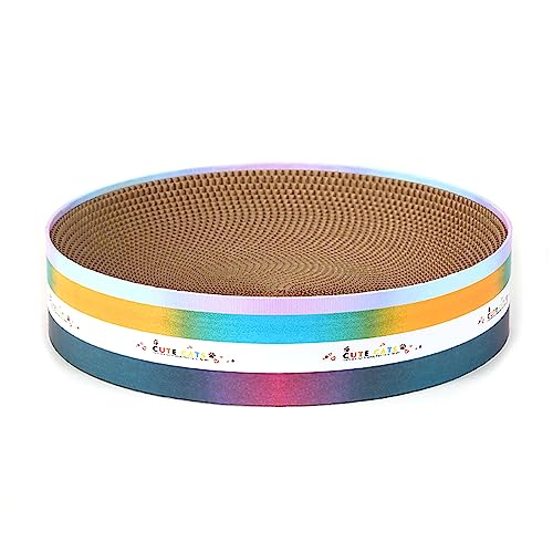 Cat Scratching Cardboard Pad Bed Round Scratch Pad Cat Scratcher Rest Bed Scratch Pad Cat Scratcher Mat Cat Scratcher von Zeizafa